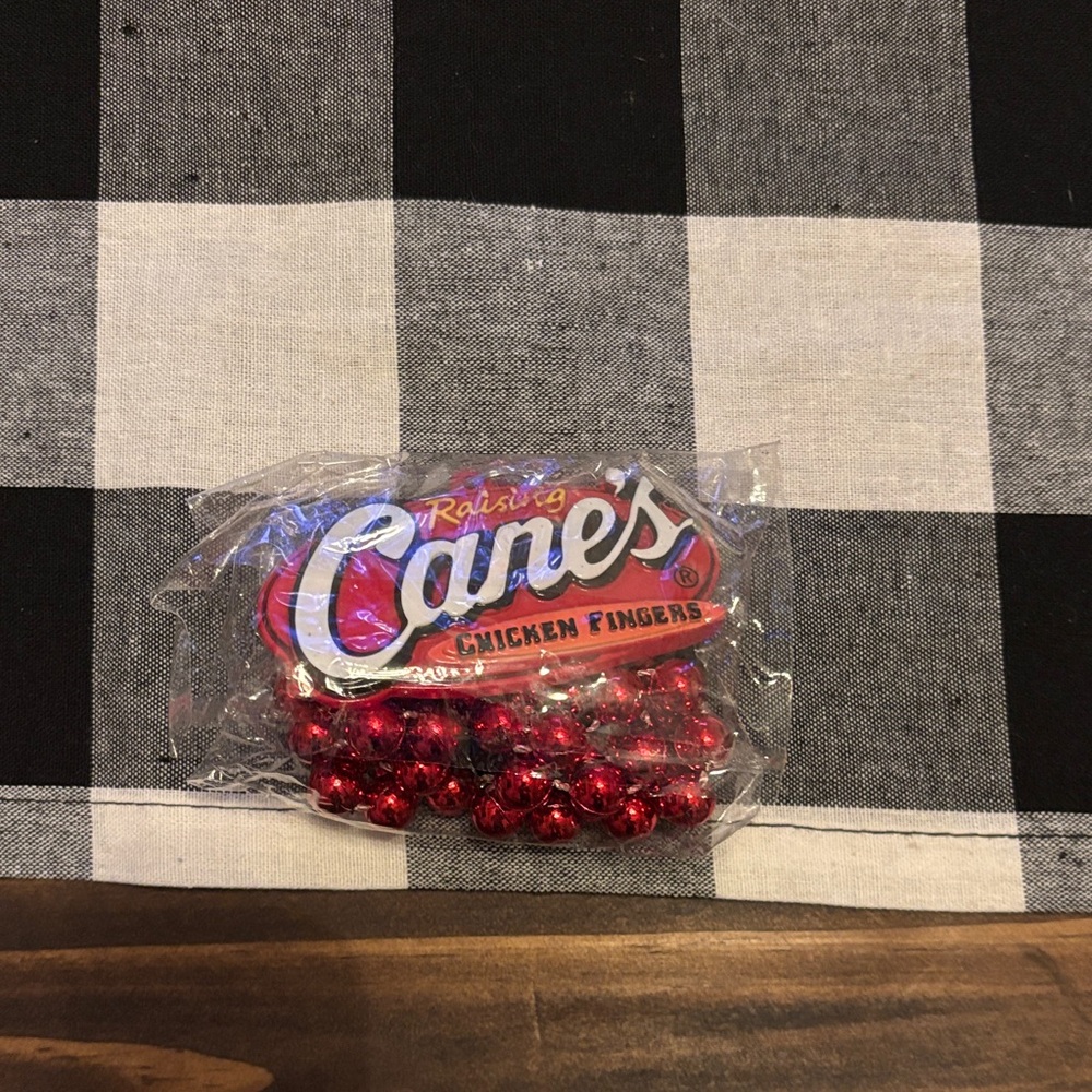 Raising Canes Mardi Gras beads necklace new